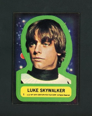 Luke Skywalker 1977 Topps Star Wars Sticker #1 NM-MT - Image 1 of 2