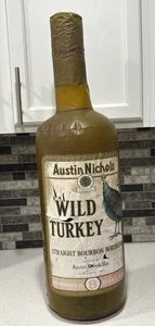 Vintage aufblasbare Flasche Wild Turkey 101 Bourbon Whiskey selten Werbung *LESEN - Bild 1 von 24