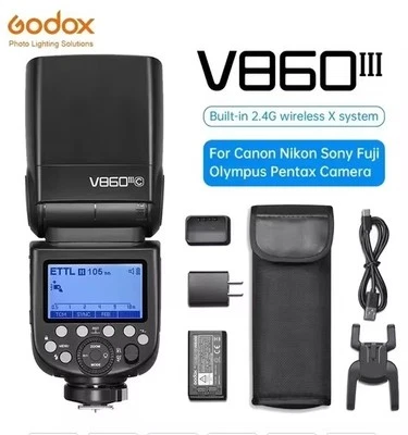GODOX V860III V860 III  E-TTL II HSS Flash Light Speedlite For Canon Nikon Sony - Image 1 of 4
