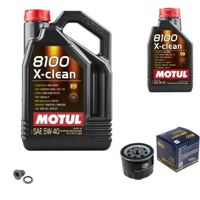 Pacchetto ispezione SCT 6 L MOTUL 8100 X-CLEAN 5W-40 per Renault Master II Bus 1.9 - Immagine 1 di 4