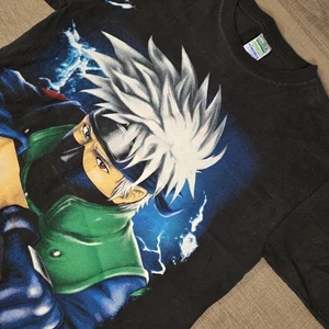 AOP Thessh Dragon BallZ Kakashi Hatake Graphic T Shirt L Naruto Manga Anime - Picture 1 of 8