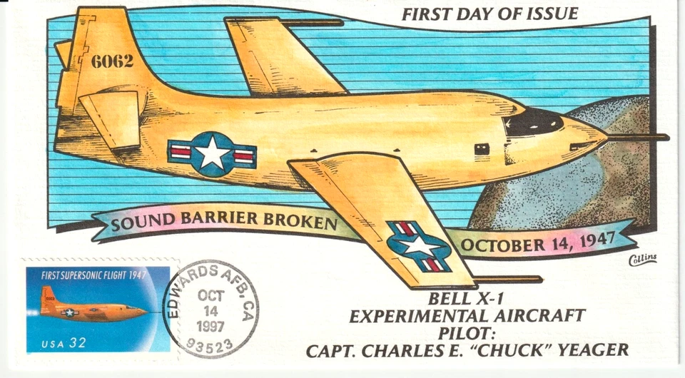 1947 - !st Supersonic Flight - Bell X-1 XP aircraft - Pilot, Capt. Chuck Yeager - Image 1 of 1