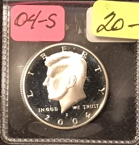 2004-S Kennedy Silver Proof Half Dollar Gem Proof Cover