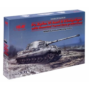 ICM 35363 Scale model kit 1:35 Pz.Kpfw.VI Ausf.B King Tiger with Henschel turret - Picture 1 of 24
