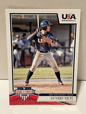 2019 Panini USA Baseball Stars & Stripes Anthony Volpe #47 18U National Team - Image 1 of 2