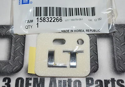 Placa de identificación Chevrolet Impala Malibu Captiva compartimento trasero LT nueva OEM 15832266 Foto 1 de 2