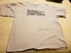 Vintage Tee Shirt XL "X-Fest 2003" Staind Godsmack Breaking Benjamin Evanescence - Picture 1 of 7
