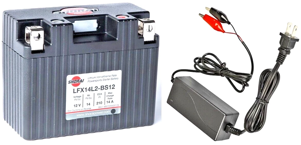 Batería de litio SHORAI Xtreme-Rate con cargador # LFM14L2-BS12 Foto 1 de 1