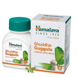 Himalaya Shuddha Guggulu Tablets (60tab) Cardiac Wellness | Regulates Lipids - Picture 1 of 2