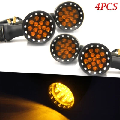 Luz ámbar de señalización de giro para motocicleta 4 piezas para Kawasaki Vulcan 800 VN800E Drifter Foto 1 de 4