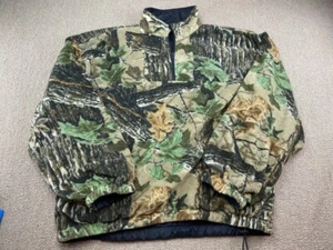 DUXBAK Mens Reversible Coat Camo Fleece Waterproof Insulated Hunting Jacket L - Picture 1 of 7