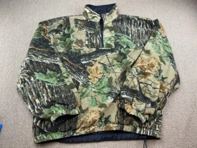 DUXBAK Mens Reversible Coat Camo Fleece Waterproof Insulated Hunting Jacket L - Image 1 of 4