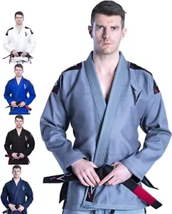 Vector Brasileño Jiu Jitsu BJJ Gi Kimono con Cinturón Blanco Libre Ligero - Imagen 1 de 44