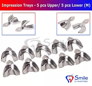 Dental Abformschalen Felgenschloss massiv Größe M 5 Stück oben / 5 Stück unten Smile - Bild 1 von 6