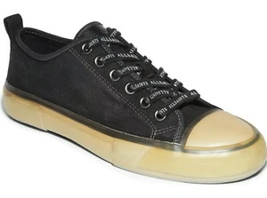 ALLSAINTS Jaxon Black Canvas Low Top Men's Sneakers - New! - Picture 1 of 6
