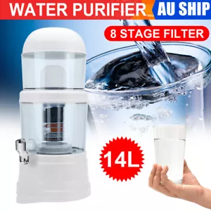 14L Countertop Water Filter Benchtop 8 Stage Purifier System Ceramic Carbon - Picture 1 of 12
