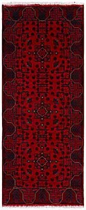 RUNNER 3x6 Dark Red Afghan Khal Mohammadi Rug Tribal Rug PK49 - Picture 1 of 6