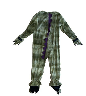 Green Dinosaur Costume Kids 5-6-7 Years 128cm Boys Fleece Halloween Dress Up - Image 1 of 4