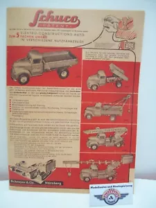 Schuco 6000, "ELEKTRO-CONSTRUCTIONS-AUTO" Manual de instrucciones repro + Lista de piezas - Imagen 1 de 4