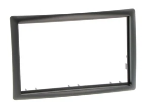 für Renault Scenic 2 JM Auto Radio Blende Einbau Rahmen Doppel-DIN 2-DIN schwarz - Bild 1 von 2