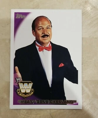 2010 Topps WWE Wrestling Mean Gene Okerlund Legends Card #99 AWA WCW 🙏 - Image 1 of 4