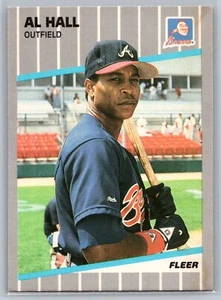 Al Hall 1989 Fleer BASEBALL #593 Atlanta Braves - Picture 1 of 2