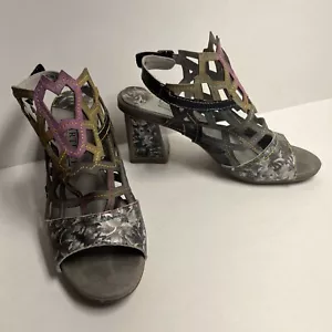 L'artiste Spring Step Leather Sandals Sz 37 Artisan Platform Sanstar Grym Shoes - Picture 1 of 12