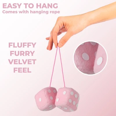 SUMEX Baby GIRL BOY Unisex Soft Plush Hanging Dice for Nursery and Childrens Bedroom