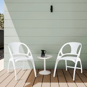2pcs Folding Dining Chair Modern Plastic Dining Armchairs Portable Guest Chair - Picture 1 of 10