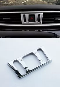 ACCESSORI NISSAN QASHQAI 2013-2019 CONSOLE CENTRALE VENTILAZIONE TUNING MASCHERINA CROMATA - Foto 1 di 1