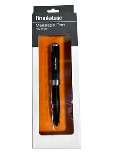 Brookstone Massage Pen Black NIB Blue Ink  - Picture 1 of 2