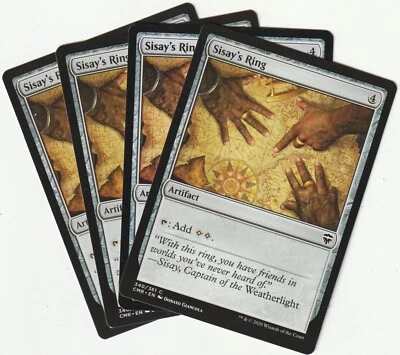 ✪ 4 MAGIC: The Gathering SISAY´S RING Artifact MTG PLAYSET *Artefakt - Bild 1 von 2