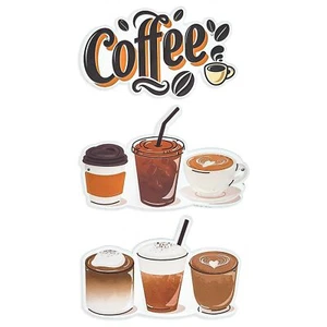 Coffee Metal Wall Art DecorCoffee Bar Hanging Wall Decor for Kitchen Decorati... - Picture 1 of 7