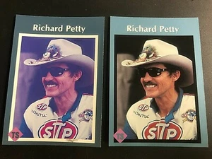 RICHARD PETTY 1991 Tuff Stuff Magazine ERROR Card BLACKLESS Front #5 RARE!! - Picture 1 of 4