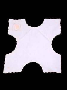 De Colección Algodón Cesta de Pan Forro Bollo Calentador Bordado Melocotón Naranja Rosa Motivo - Imagen 1 de 5