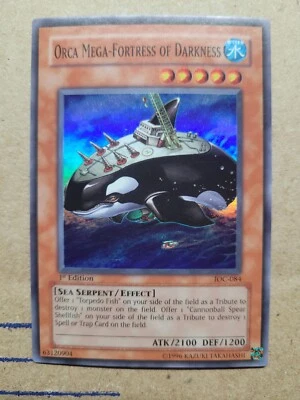 Yugioh Orca Mega-Fortress of Darkness IOC-084 Super Rare LP 1st Edition Holo - Image 1 of 2