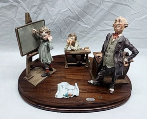 Estatuillas Giuseppe Armani - El maestro de escuela - Montadas sobre base de madera - Imagen 1 de 15