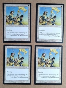 MTG Weatherlight - Set of 4 - Benalish Infantry Cards - VG - Free Shipping - Picture 1 of 2