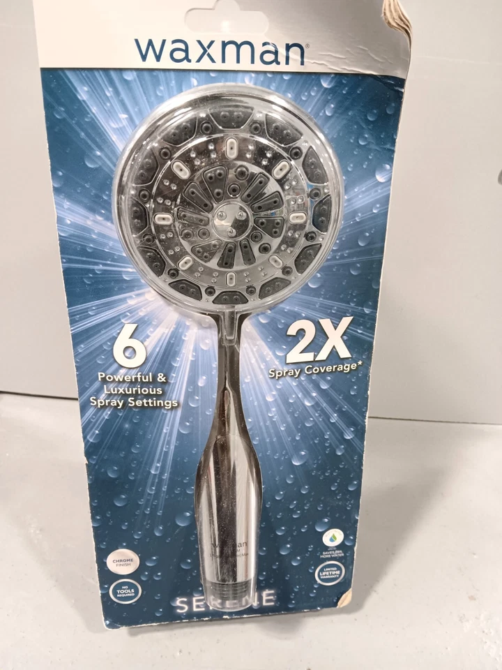 WAXMAN CHROME SERENE/6 powerfull & LUXURIOUS spray SETTINGS - Imagem 1 de 1