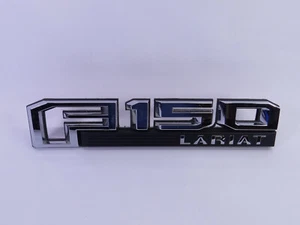 2015-2018 FORD F-150 LARIAT EMBLEM FRONT FENDER Badge Chrome & Black - Bild 1 von 11