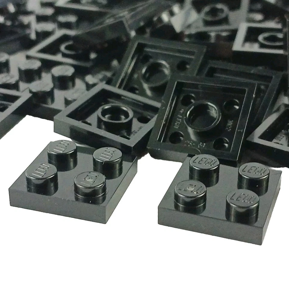 Lego Light Bluish Gray 2x2 Plates 3022