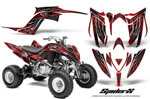KIT DE GRÁFICOS YAMAHA RAPTOR 700 2013-2021 CREATORX CALCOMANÍAS ROJO ARAÑA - Imagen 1 de 1