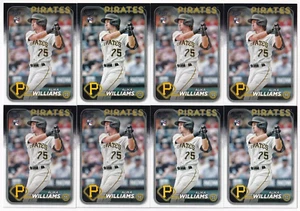 (8) Alika Williams 2024 TOPPS SERIES 1 ROOKIE CARD LOT #265 PITTSBURGH PIRATES - Picture 1 of 1