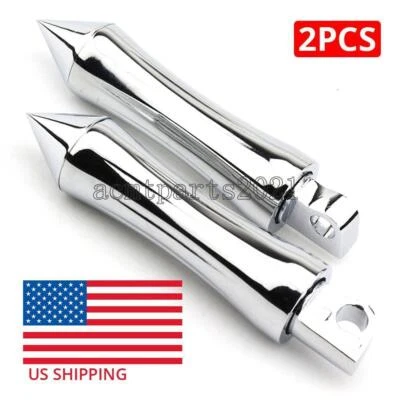 2x reposapiés Spike motocicleta para Harley-Davidson Dyna Sportster 883 1200 Foto 1 de 4