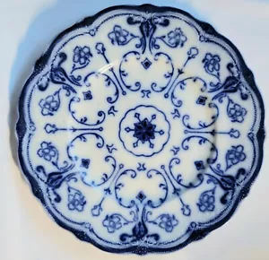 NUOVO WHARF CERAMICA Flusso Blu CONWAY 9" Piatto Inghilterra ANTICO 1878-1894 IN PERFETTE CONDIZIONI Cond - Foto 1 di 4