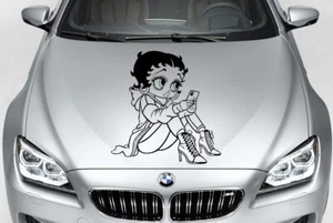 BETTY BOOP TRIBAL VINYL DECAL CAR TRUCK HOOD SIDE - Foto 1 di 1
