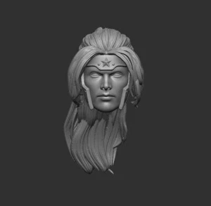 Artemis of Bana-Mighdall Wonder Woman custom head for 4" 6" 7" 12" DC figures - Picture 1 of 2