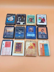 Vintage 8-Track Tape Lot of 12 Jimi Hendrix Charlie Pride Johnny Cash - Bild 1 von 1