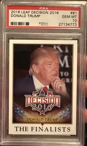 2016 Leaf Decision Donald Trump The Finalists PSA 10 #81 President USA - Picture 1 of 1