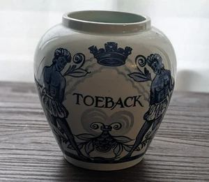Antique Tobacco Jar 5" | Goedewaagen Holland Delft Style Pottery Marked - Picture 1 of 8